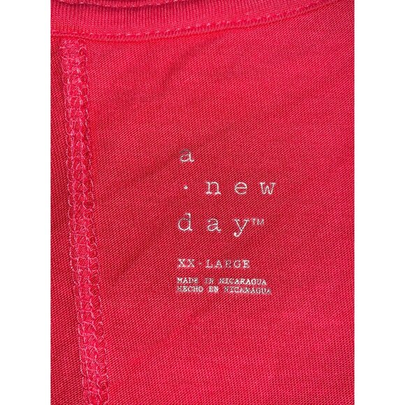 A New Day Womens Plus Size Casual Summer Coral Relaxed Fit T-Shirt Size XXL - Picture 8 of 15